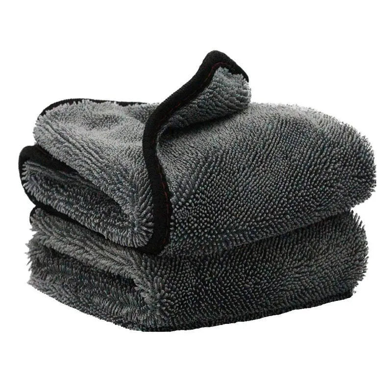 Grey microfiber car wash towel 40x40cm for vehicle drying