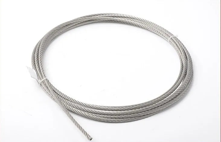 316 stainless steel hoisting rope 5mm diameter double twist 7x7 on spool