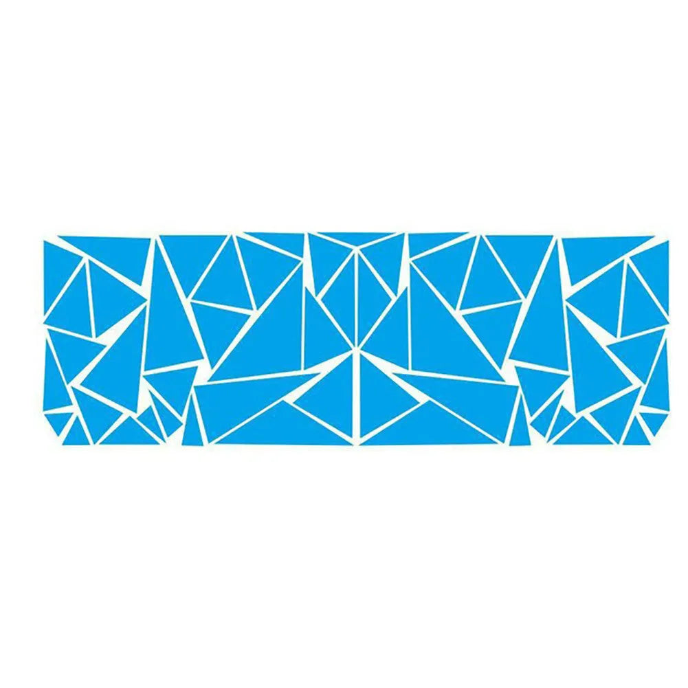 200cm x 60cm PET vinyl car waistline sticker for wheel arch decoration in geometric pattern