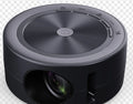 YT200 compact LED projector in black, white, yellow and white, or blue and white colours with remote control