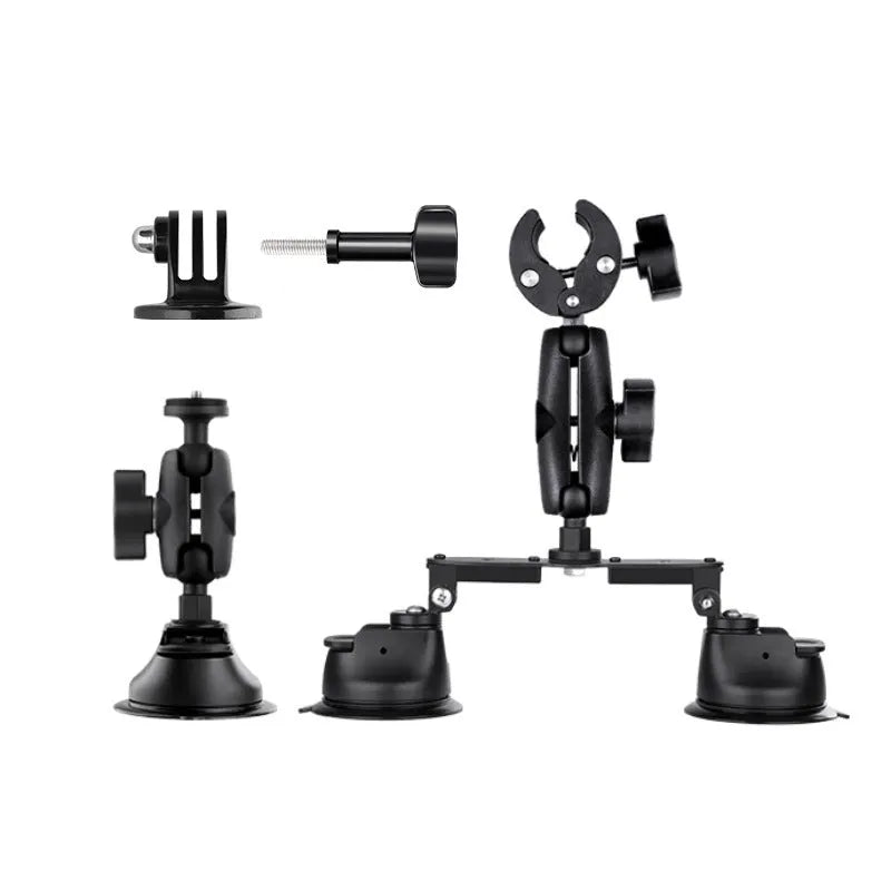 Insta360 panoramic camera suction cup fixed bracket with 1.2m extension rod for car roof mounting