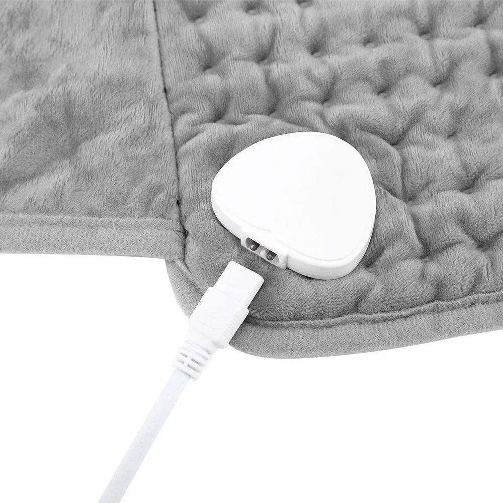 Gray multifunctional waist heating mat 30x125cm plug-in for single person use