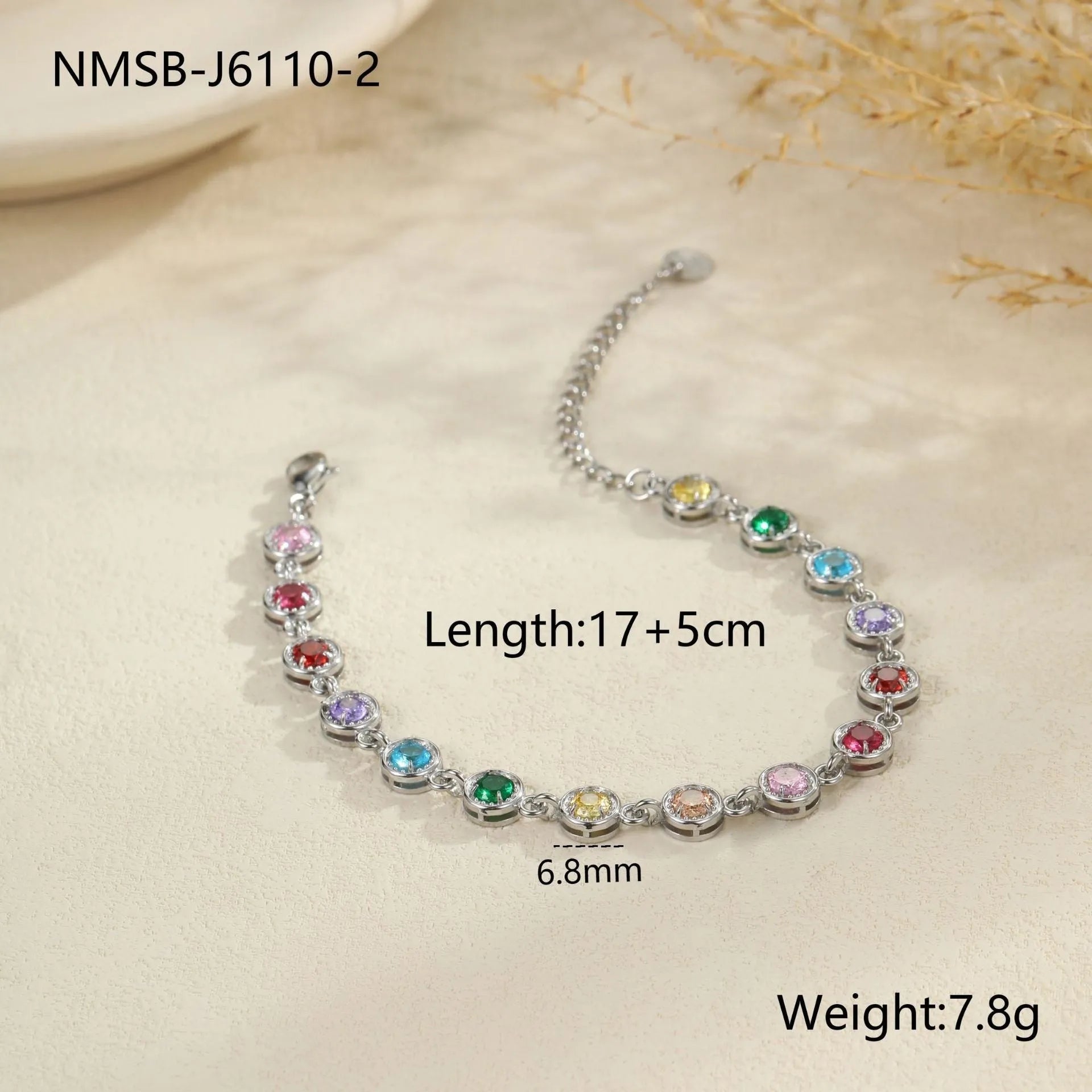 Stainless steel bracelet for women in gold or silver with geometric heart, circle, or square shapes.