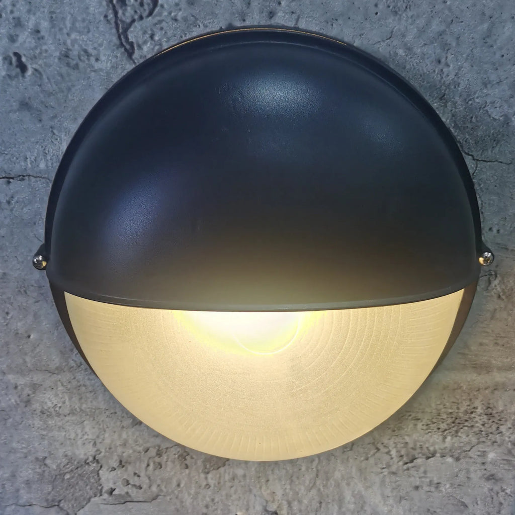 Retro American aisle decoration wall lamp in aluminium finish with warm light, 210mm overall size