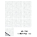 Removable PVC wall stickers in MZ-2-341 colour, 10x10cm and 15x15cm, pack of 10 for home decor