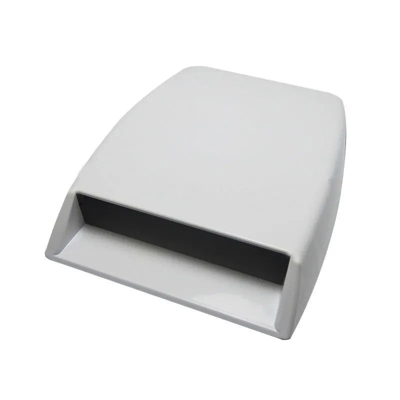 Car dashboard decorative vent accessory in ABS plastic showing black, white, and silver colour options
