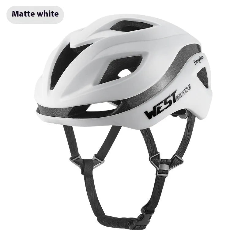 Road bike safety helmet in six colour options with adjustable 58-61cm fit