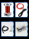 220V Tesla coil driver board unit with controller for generating music-synchronised high-voltage arc displays