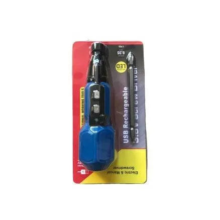 Black or blue alloy steel straight handle electric screwdriver with 36V lithium battery and 10Nm torque