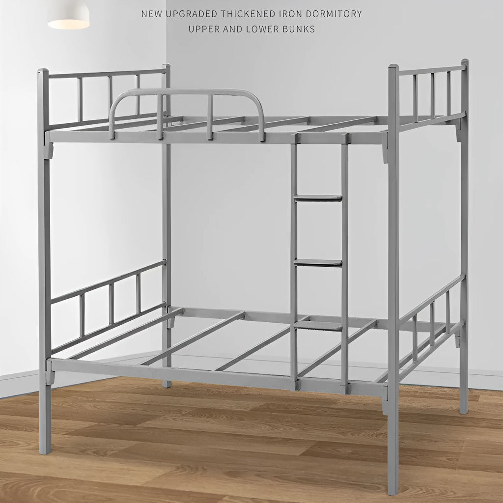 Steel colour square tube iron bed frame, 2000 x 900 x 1700mm, with 9mm bed board and double-layer thickened metal build