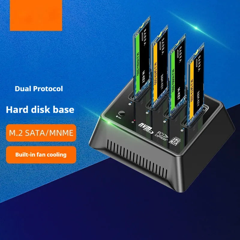 Aluminium M2 SSD mounting base measuring 90 by 78 by 34 millimetres