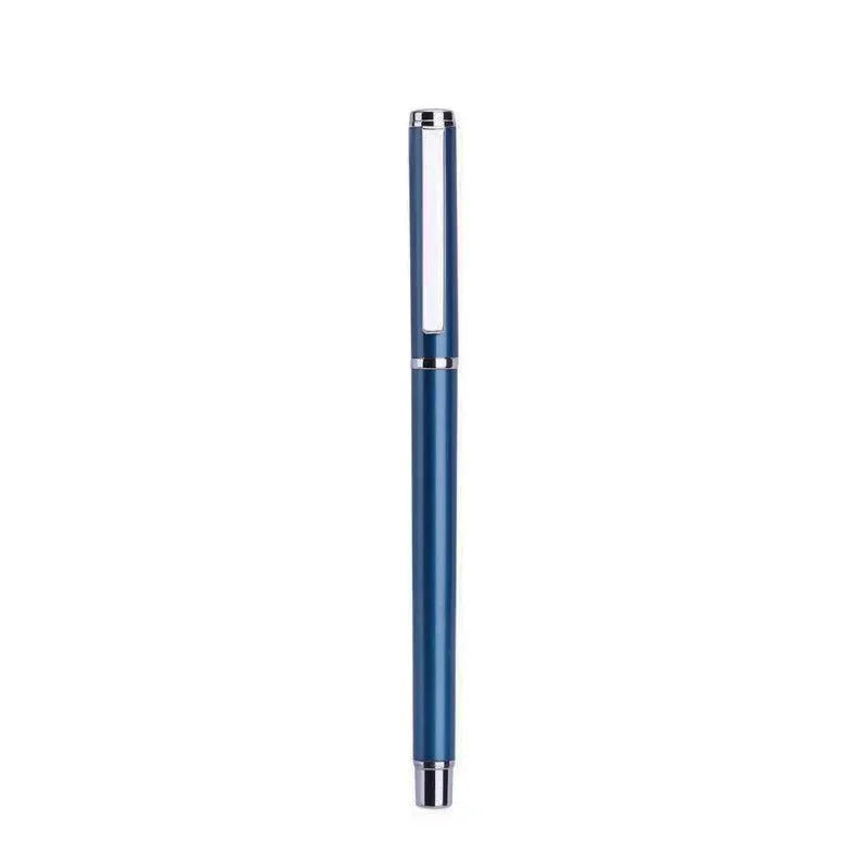 1201 metal gel ink pen with 0.5mm tip and black refill, 140mm length