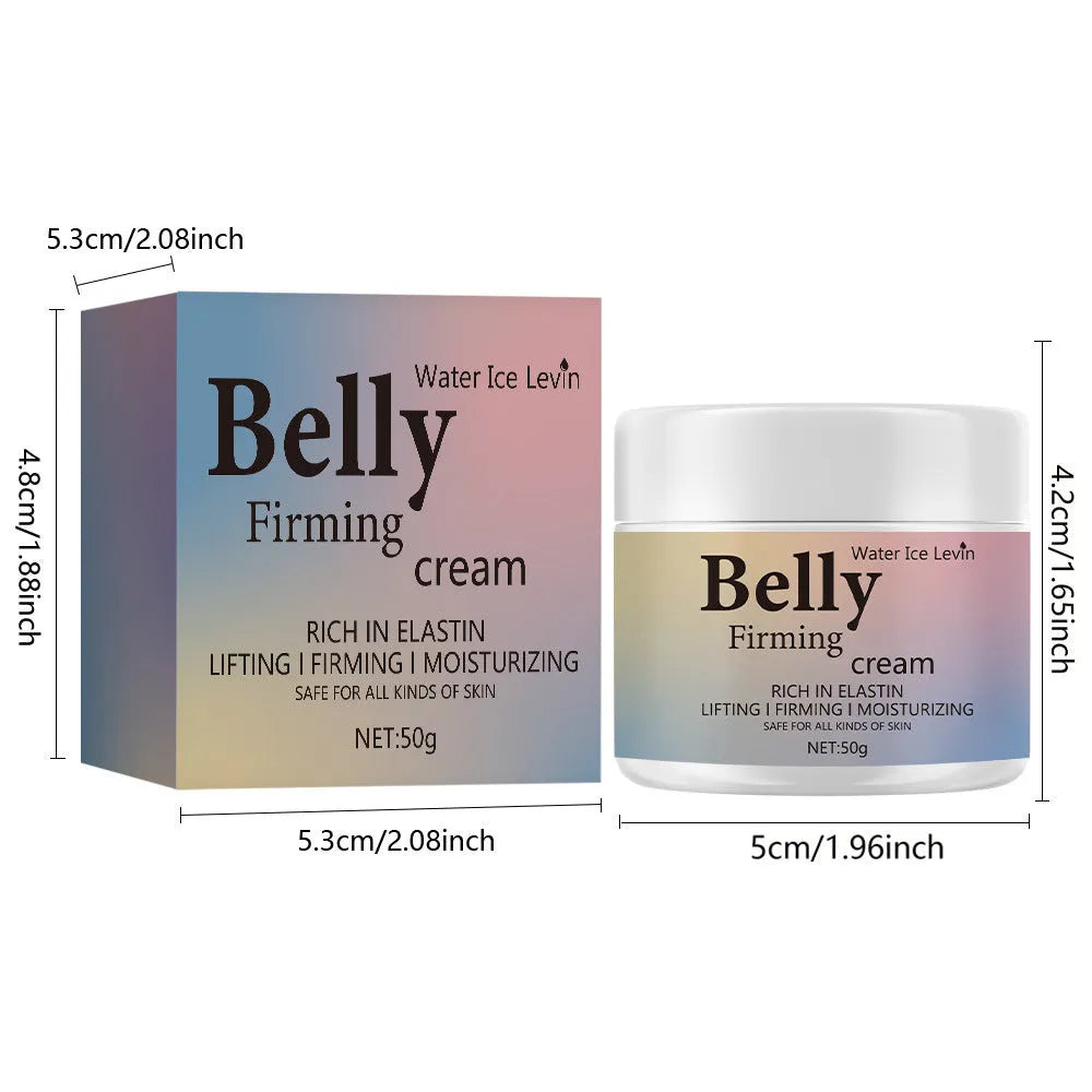 50g moisturising abdominal massage cream in colour box for universal skin