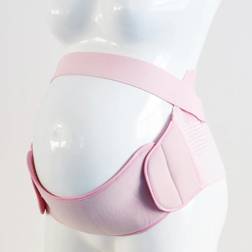Adjustable pregnancy belly support belt with Velcro closure in elastic material