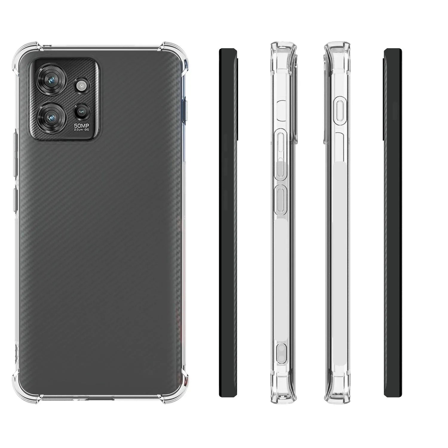Transparent anti drop airbag phone case for Moto ThinkPhone 5G with four corner protection