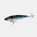 Dragon Tooth VIB lure lead-coated copper metal fishing bait in gold colour with sequins