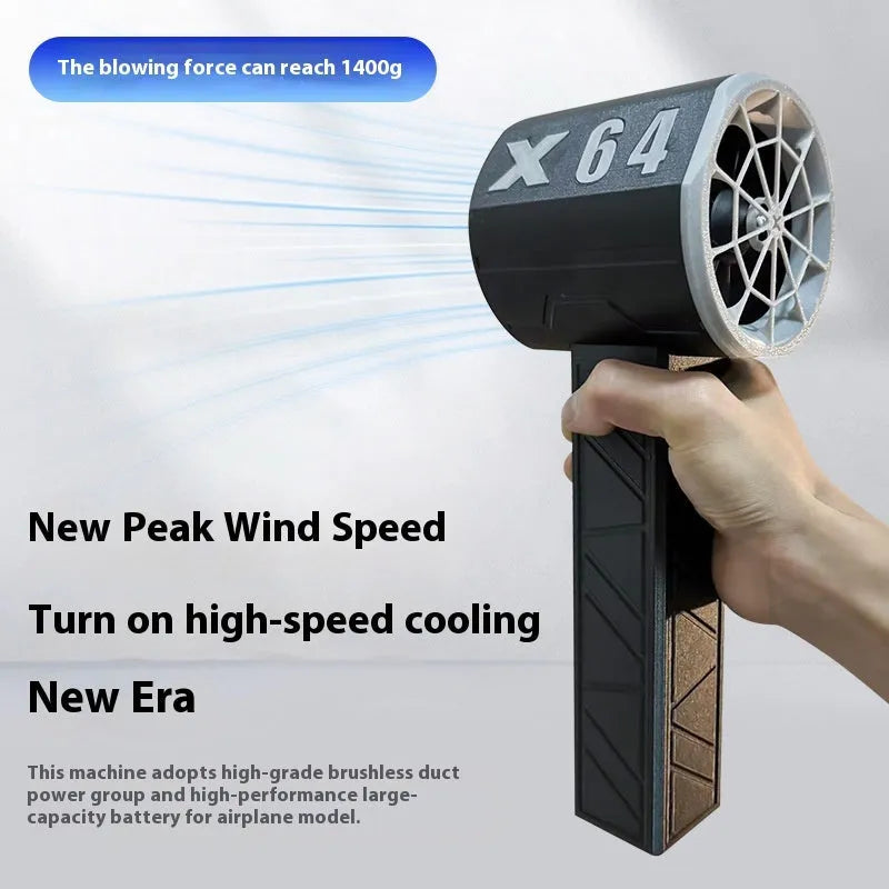 64mm turbo fan industrial grade handheld hair dryer black grey red car wash drying tool