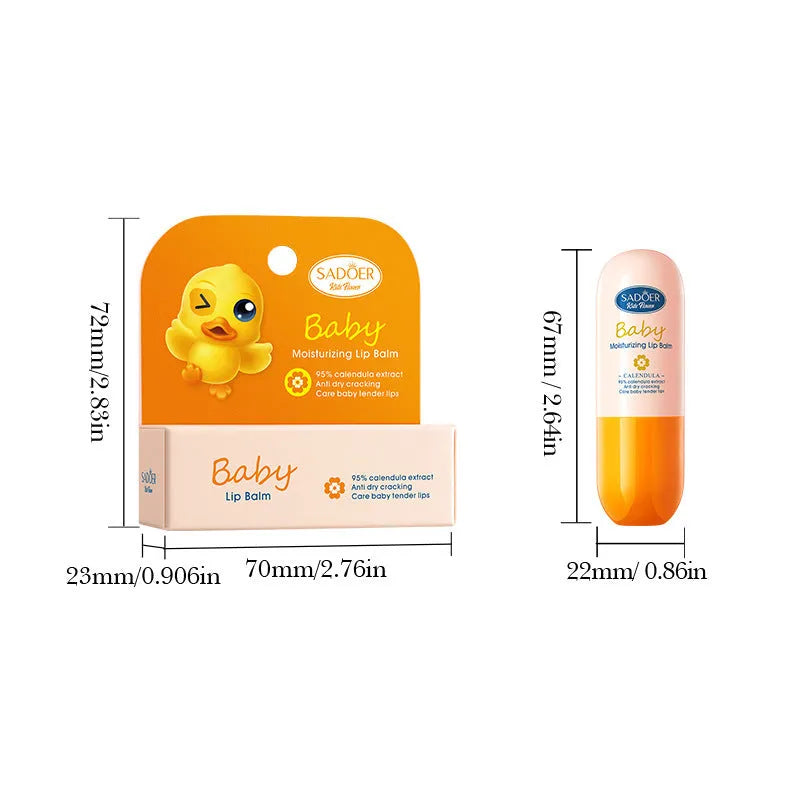 Anti-chapped moisturising lipstick tube with SPF protection in natural ingredient variants