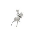925 sterling silver cat pendant necklace with detailed feline design on clavicle length chain