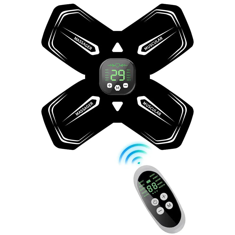 EMS massager cervical vertebra massage pad in white or blue with USB power and remote control or ordinary style options