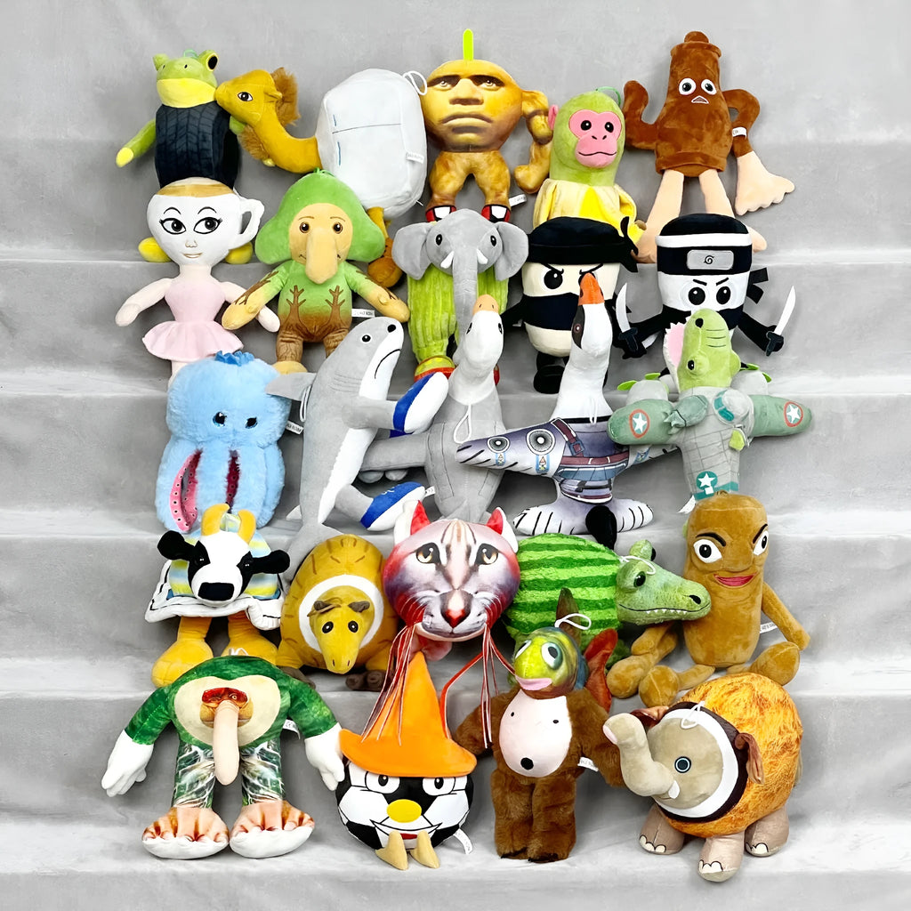 Cotton wool plush toy shark figurine with unique character designs for teenagers