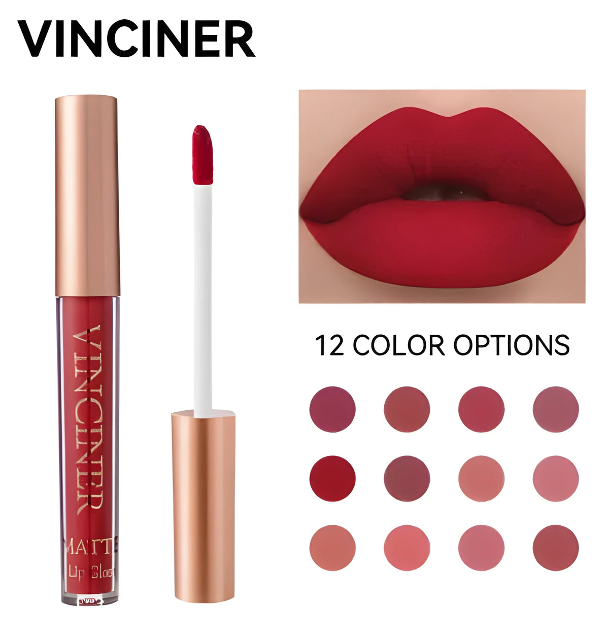 HANDAIYAN cream moisturizing lip gloss lip glaze in twelve colour options for moisturising lip care