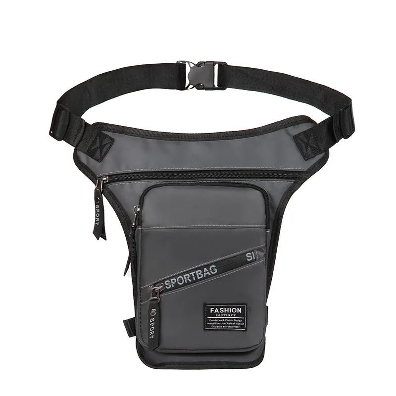 Men's waterproof cycling leg bag in crossbody design with anti-theft features