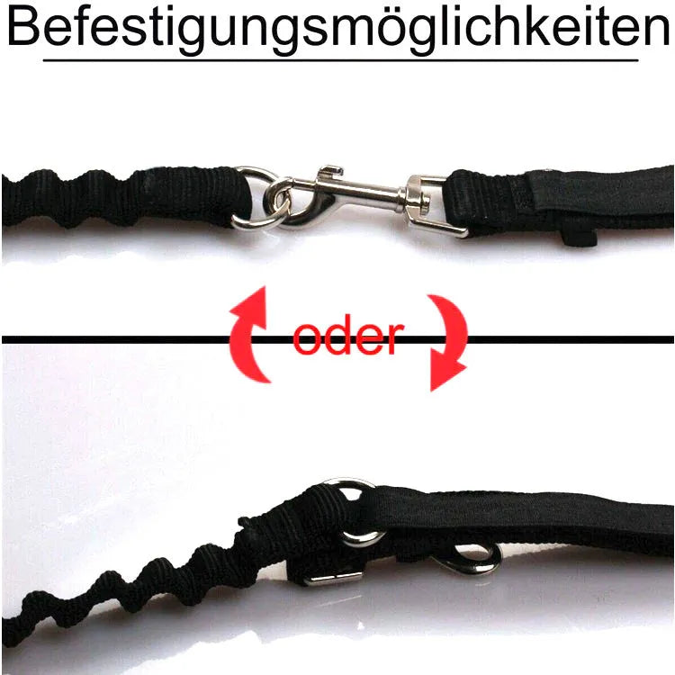 Black bicycle dog walker with detachable chain, 24 inch size, dual disc brakes