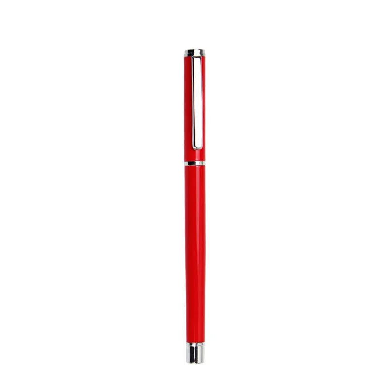 1201 metal gel ink pen with 0.5mm tip and black refill, 140mm length