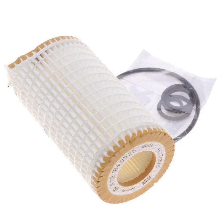 HU718 5X oil filter for lubricating oil systems with polyester mesh construction and 10mm connections