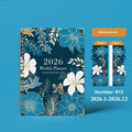 2026 A5 coil diary notebook with paper cover in eight colour options B08 B09 B10 B11 B12 B13 B14 B15