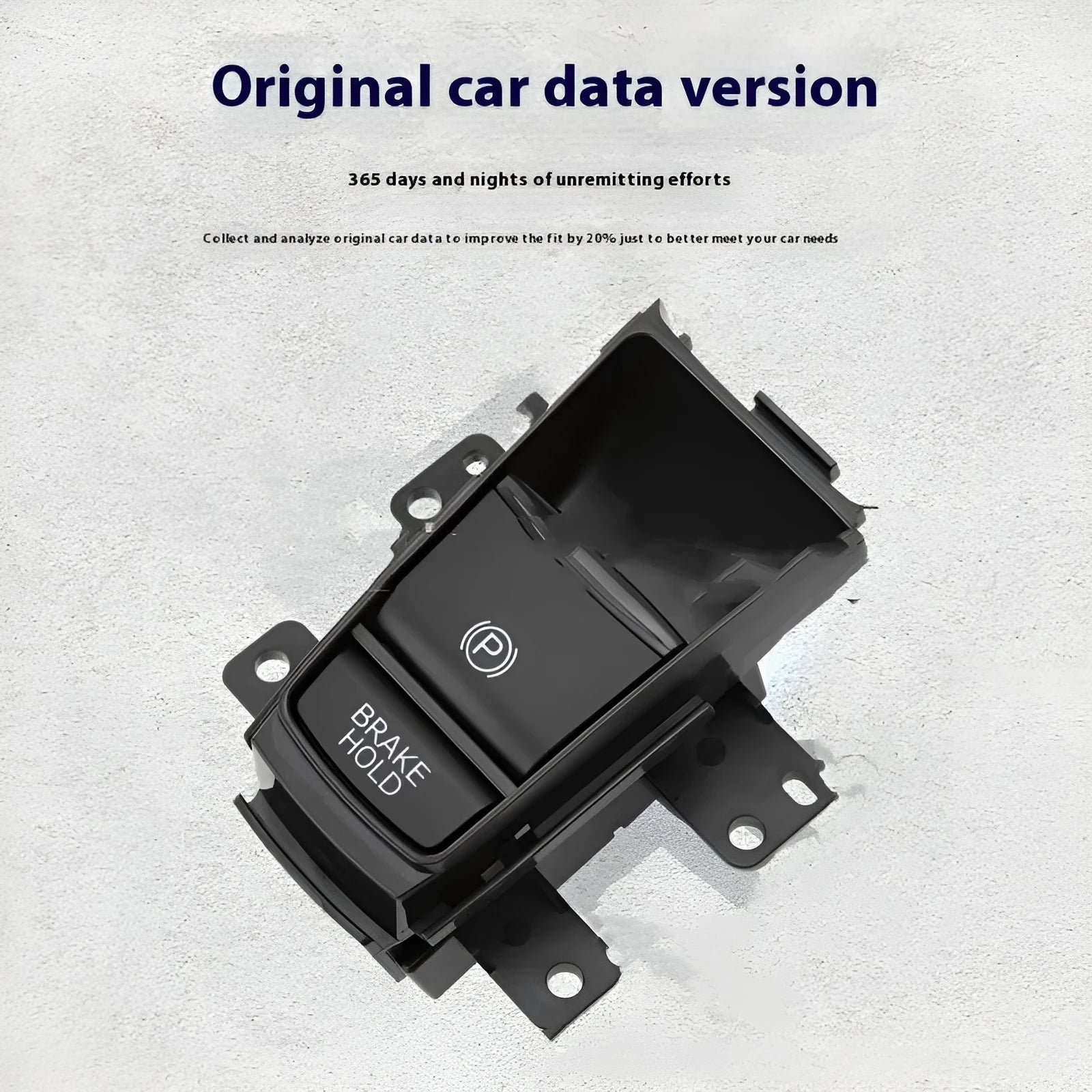 Black ABS PC handbrake press button switch for Honda XRV part number 35355-T7A-J01