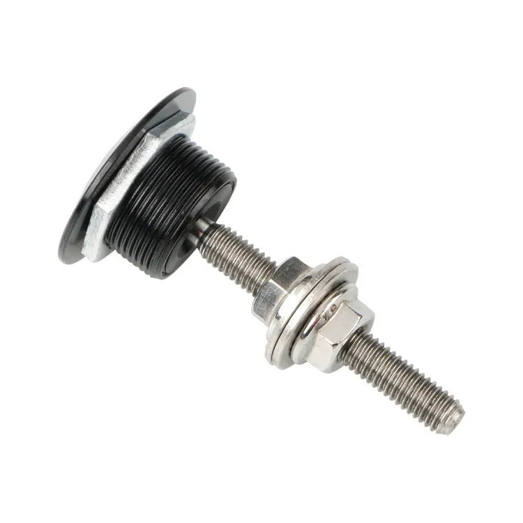 30mm diameter mini engine cover lock in five colour options: silver, black, gold, blue, and red.