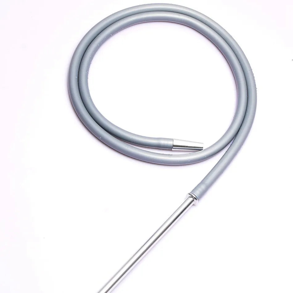 Silicone hookah pipe with aluminium mouthpiece in one of six colour options.