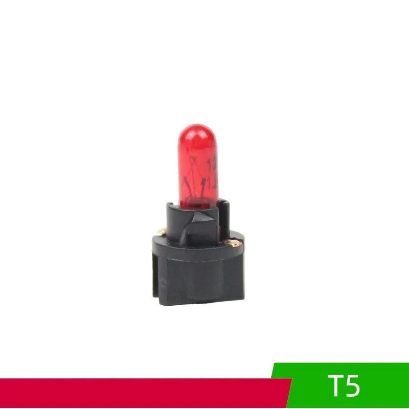 T5 car bubble meter indicator light in amber, blue, green, purple, red and yellow colour options