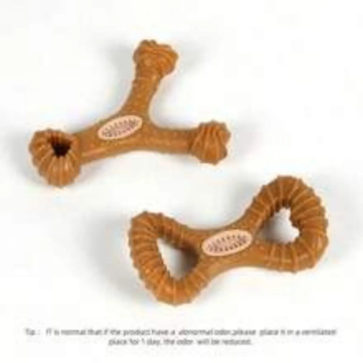 Dog chew bone toy in 8 shape and Y shape designs for teeth cleaning and play