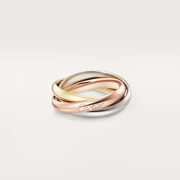 Sterling silver couple ring with full diamond setting in geometric U-shape design