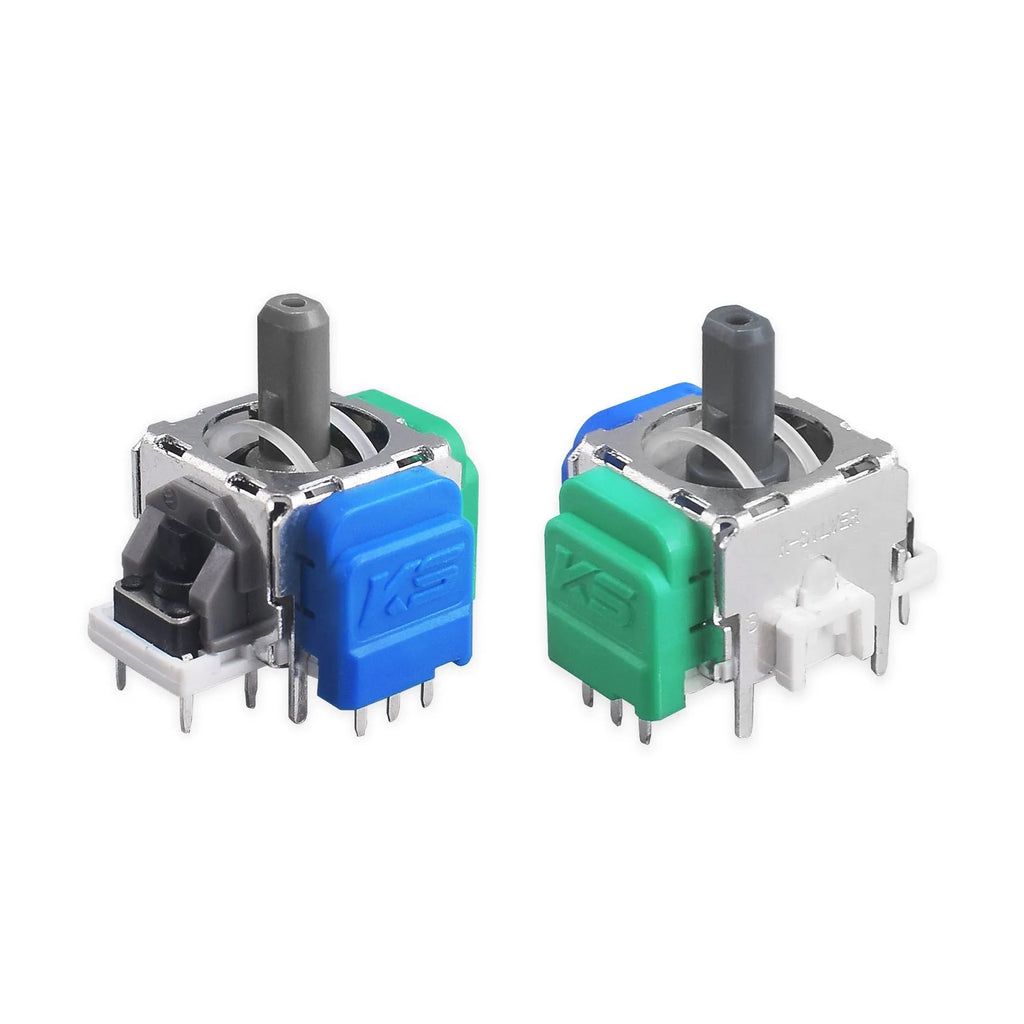 Black Hall effect magnetic joystick component for PS5, PS4, Xbox, and Switch Pro controller repair