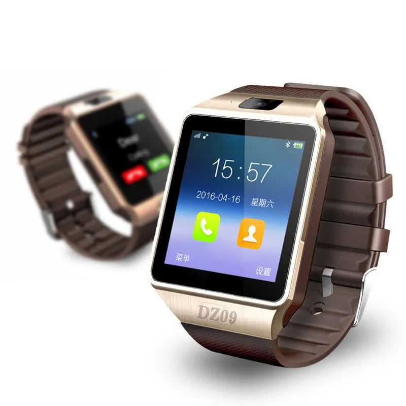 Bluetooth smart watch with call function on adjustable wrist strap, showing 1.44-inch touch screen