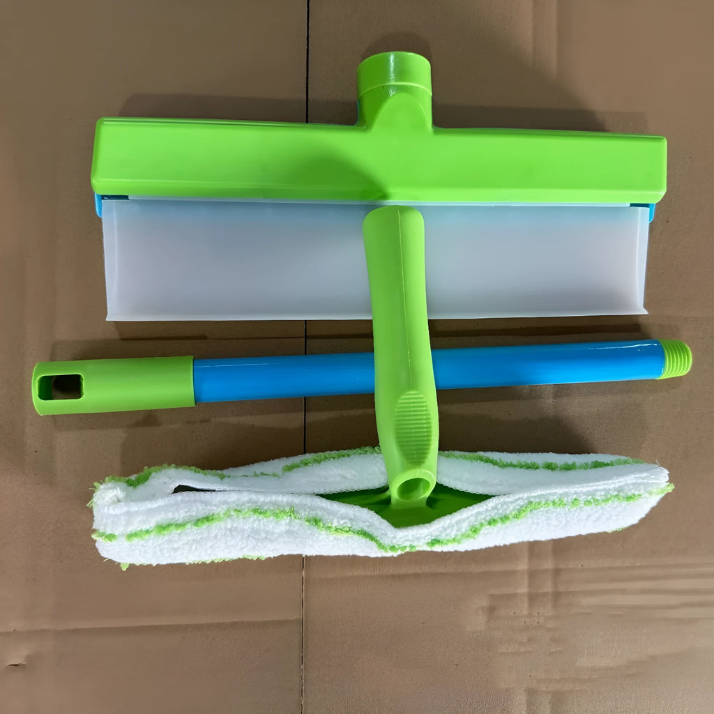 Car wash brush with ultra-fine microfiber cloth cover, 30X17X75mm, blue and white, for glass and paint cleaning