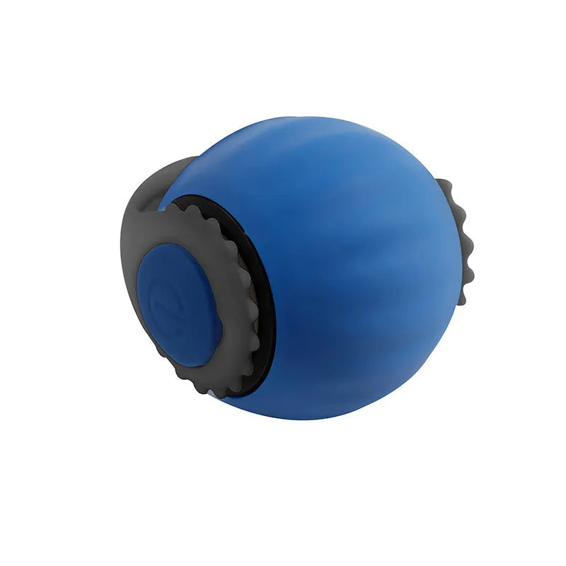 Automatic cat toy ball with gravity sensor and silicone tail attachment