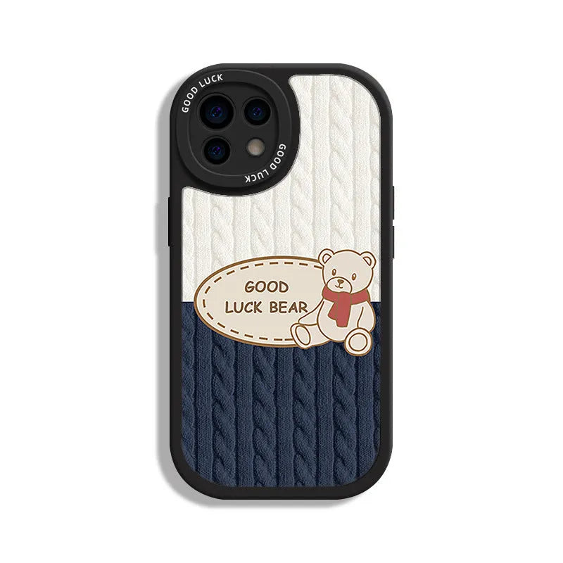 Xiaopandun all-inclusive TPU mobile phone case for iPhone XR in Bears Pocket Black