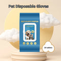Disposable plastic gloves for pet cleaning in pack of 20 pieces
