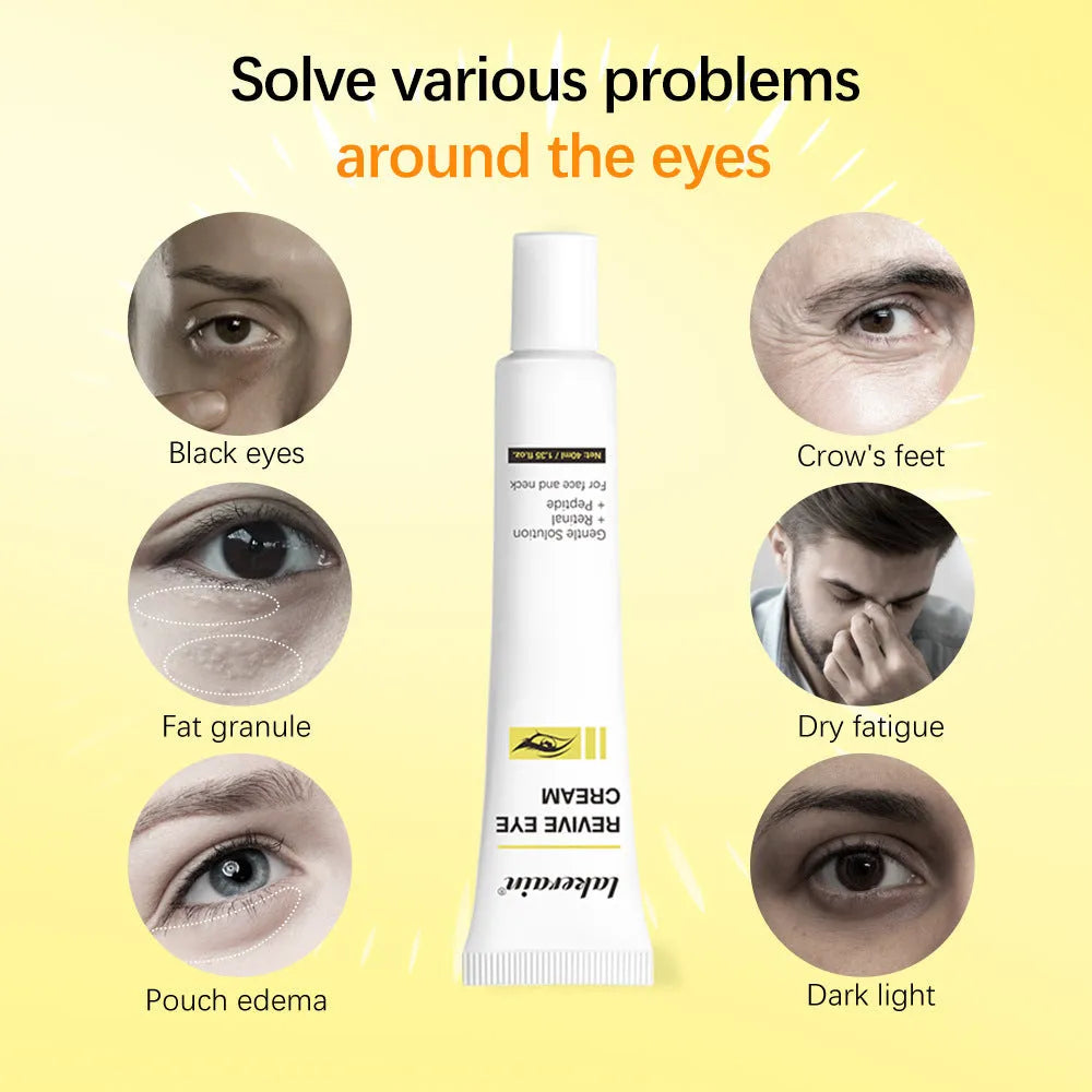 40ml tube of retinol eye cream for dark circles and fine lines
