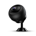 White 1080p wireless WIFI surveillance camera with a compact ABS housing and lens.