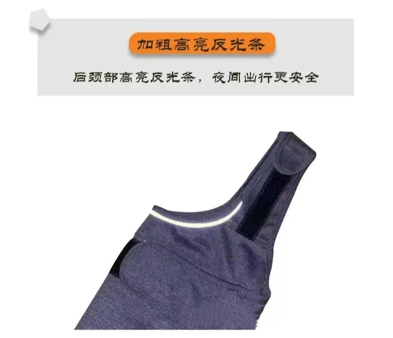Heather Gray dog anxiety jacket warm vest in brocade cotton ponte-de-roma material
