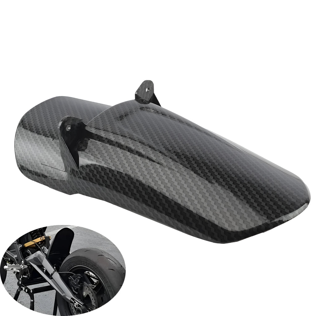 Carbon fibre scrambling motorcycle fender for Light Bee model rear shock absorber