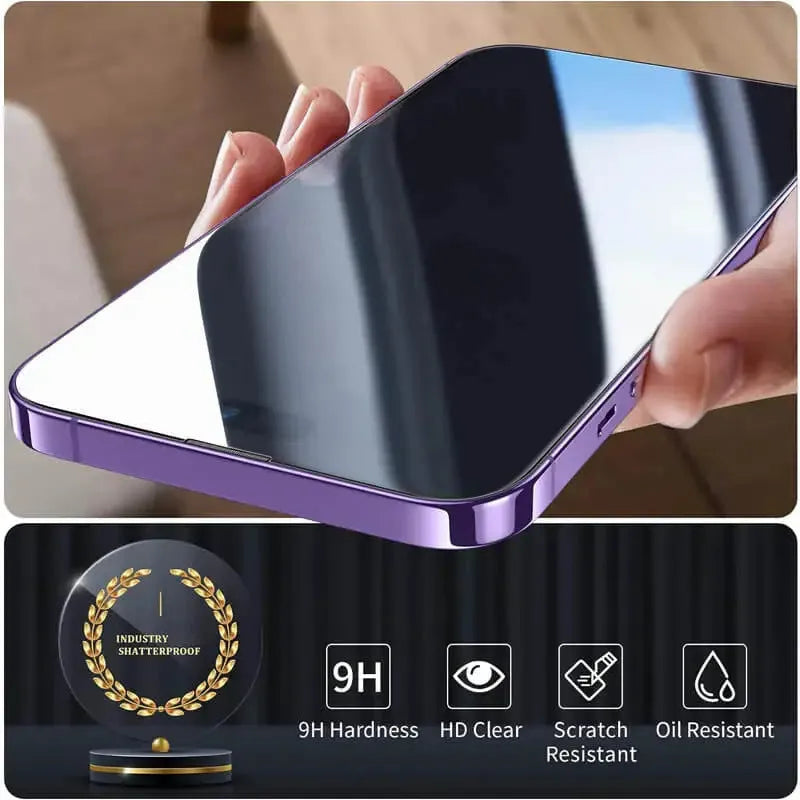 Tempered glass screen protector for iPhone, full screen HD 9D ultra-clear, 3-pack